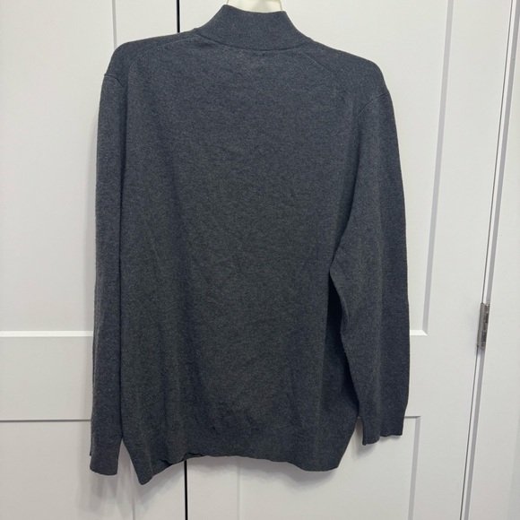 Polo by Ralph Lauren Men's Gray 1/4 Zip Wool Sweater Gray Size 2XLT Cozy Soft - Picture 7 of 8